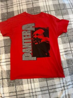 Pantera For The Fans For The Brothers For Legacy Tour 2024 Red Graphic T-shirt L
